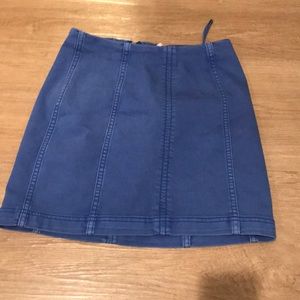 Free People Jean skirt